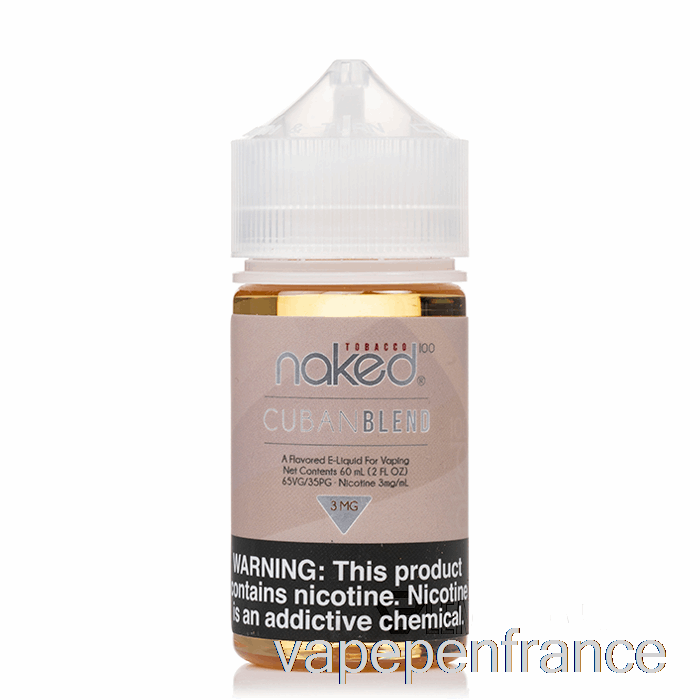 Mélange Cubain - Tabac Nu 100 - Stylo Vape 60 Ml 12 Mg